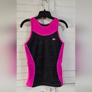 Sugoi Pink and Black Workout Tank Top